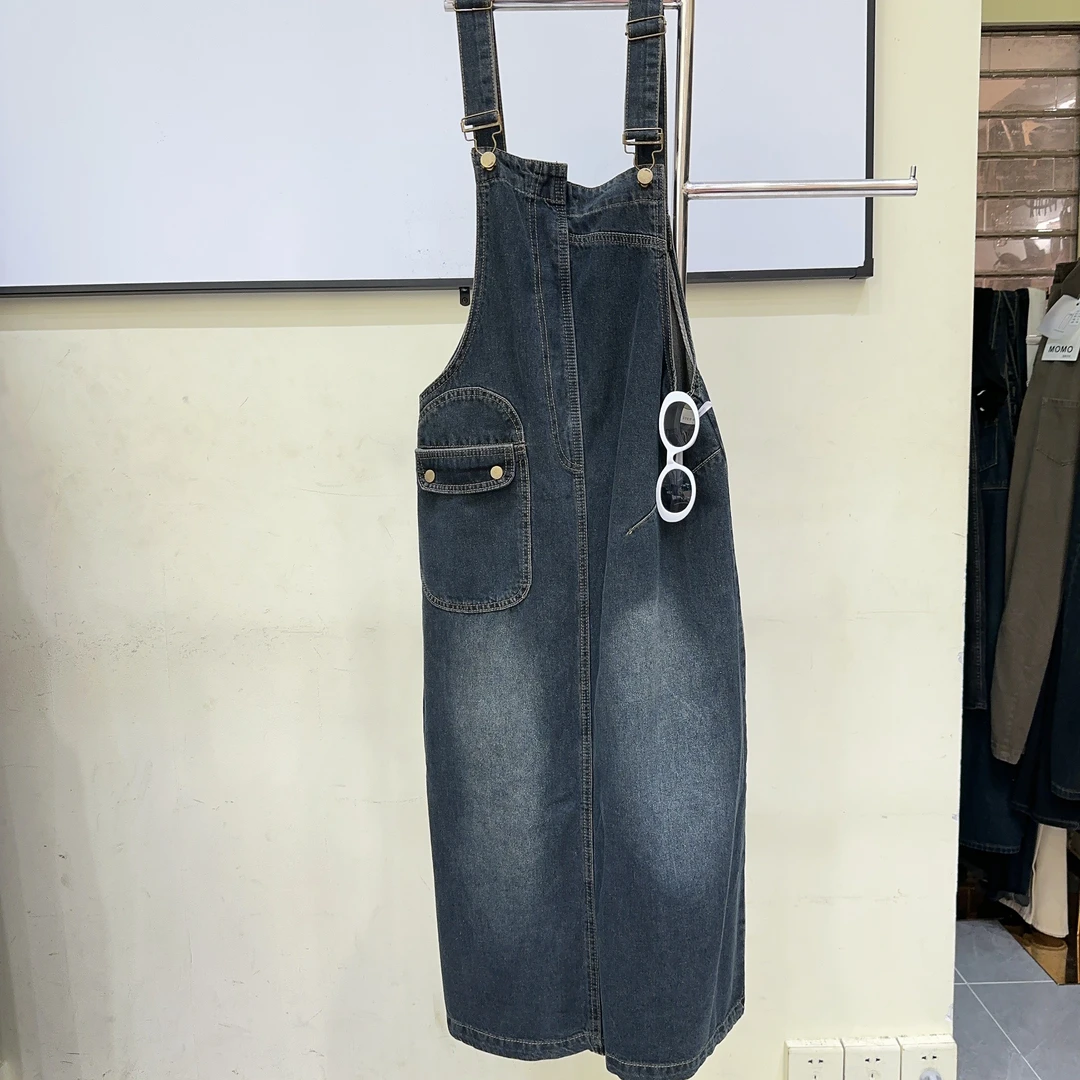 【背裤连衣裙A版】夏季简约洋气显瘦气质遮肉百搭时尚背带裙6653