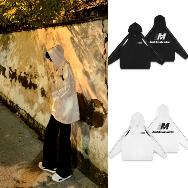 主播推荐·新款反光条连帽卫衣（420g）