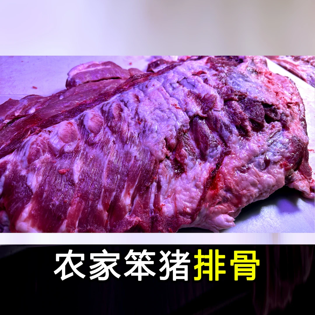 农家笨猪肉排骨排骨