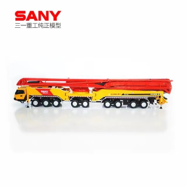三一原厂9桥86米6节臂泵车1:50全合金静态模型混凝土超大优质精致