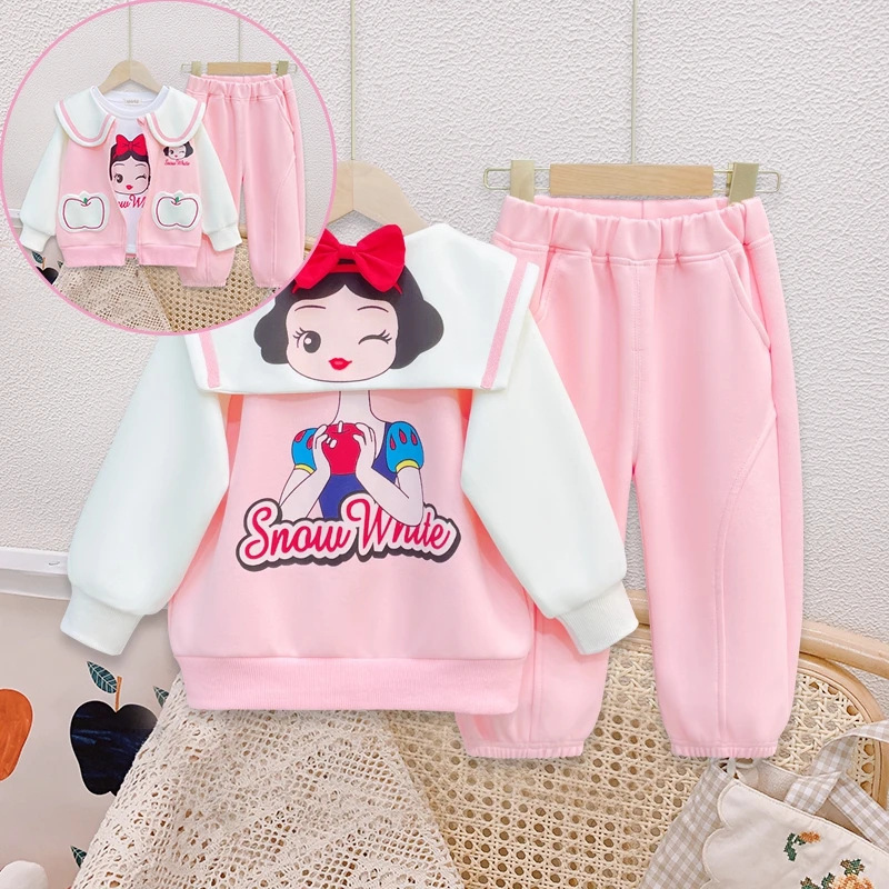 7300儿童秋装三件套2025秋款女宝宝洋气公主外套女童时髦春秋套装