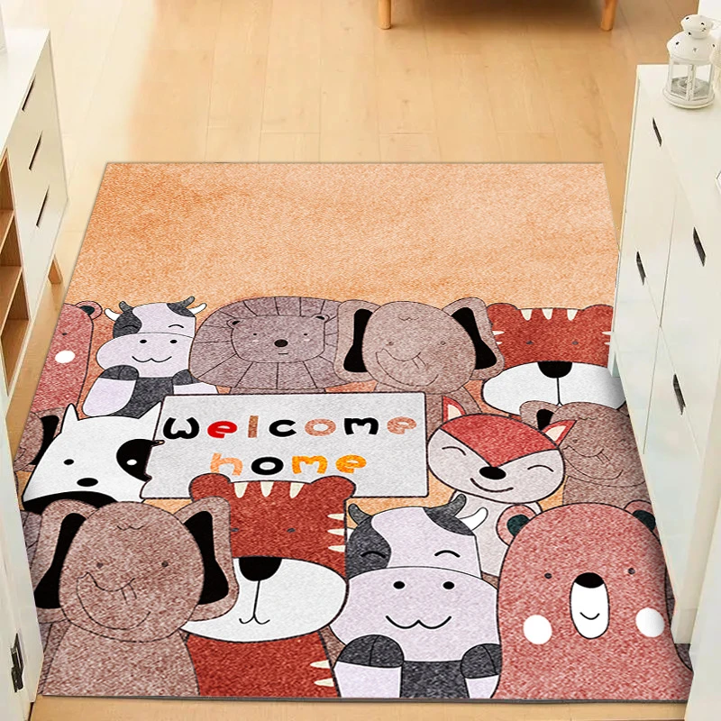 入户门地垫可裁剪可爱卡通入户垫子玄关卫生间卧室脚垫