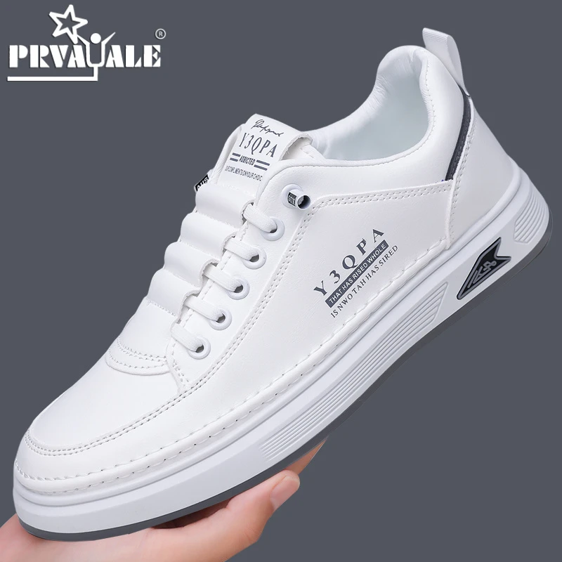 小白鞋男鞋春季2025新款潮流百搭软底男士皮鞋子时尚运动休闲板鞋