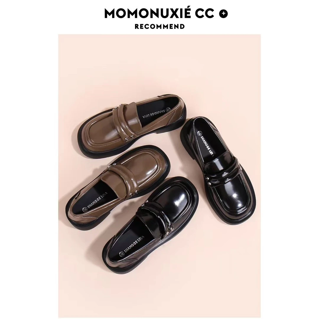 「Qan'h千合女鞋」•  MG简搭配 质感小皮鞋瑕疵次品处理品（6658）