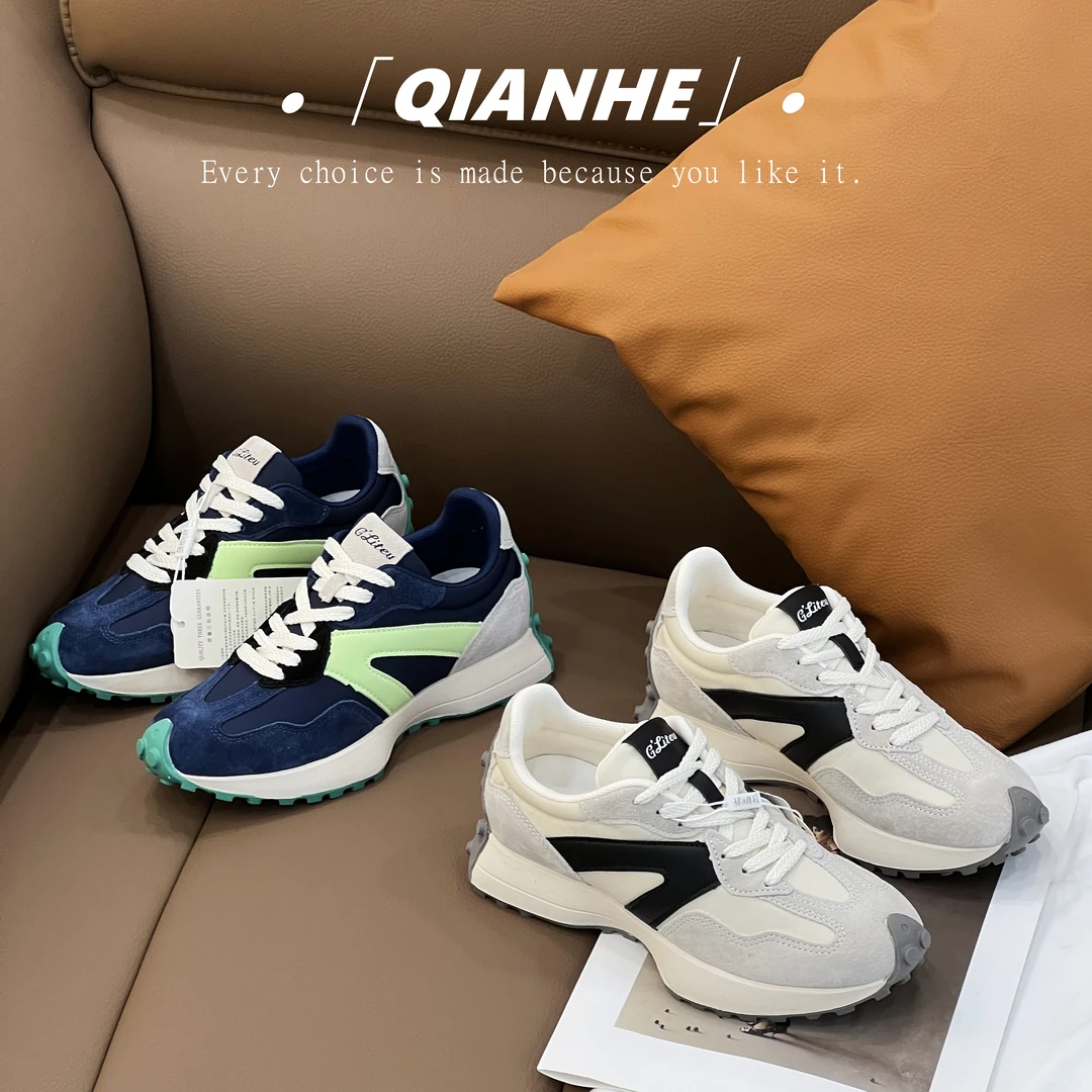 「Qan'h千合女鞋」•阿甘鞋女2025春季ins拼色百搭休闲鞋(1801)