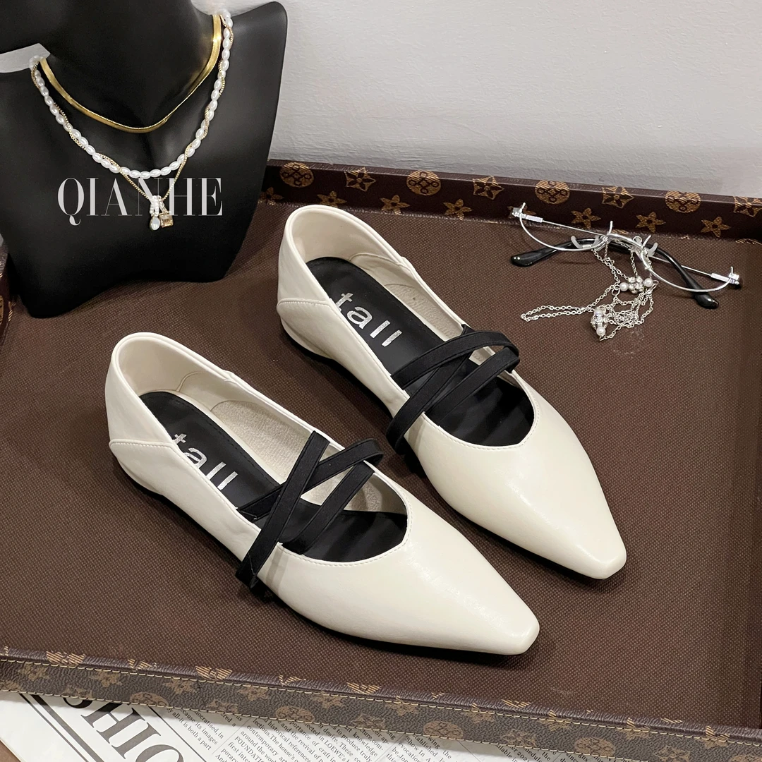 「Qan'h千合女鞋」•尖头浅口气质百搭单鞋  （021-13)