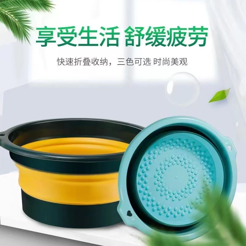 壁挂式可折叠泡脚盆洗脚桶家用按摩洗脚盆过小腿过膝泡脚桶足浴盆