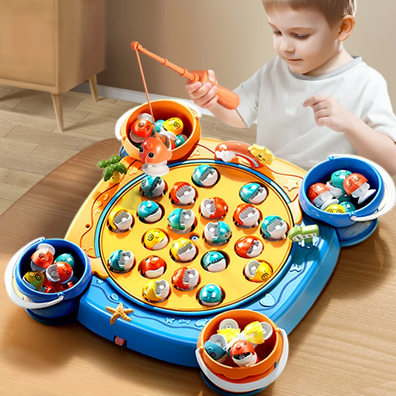 网红儿童电动钓鱼玩具男女孩子3-6岁女童生日礼物益智4网红2宝宝5