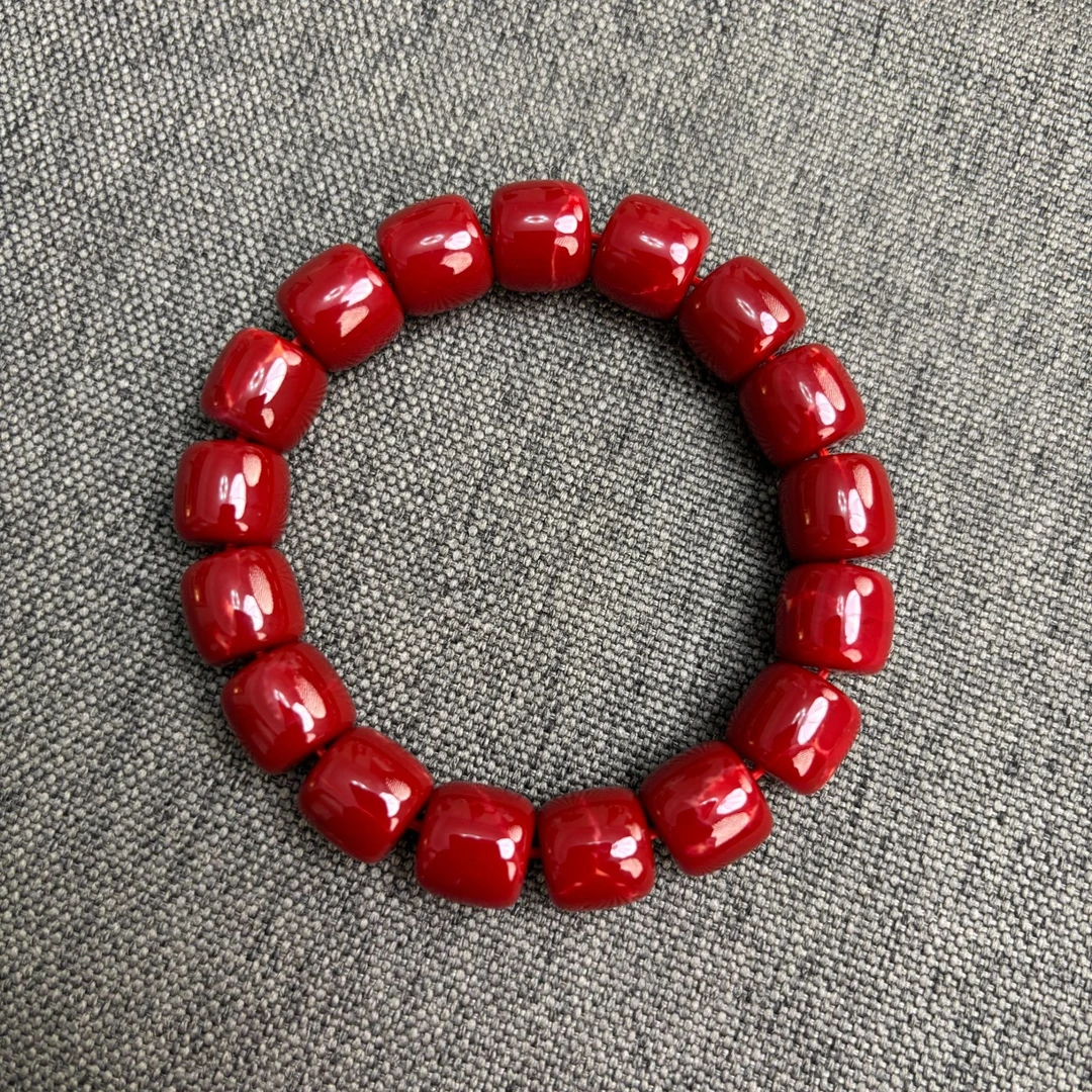 非金属陶瓷手链 红色手链 DIY A081