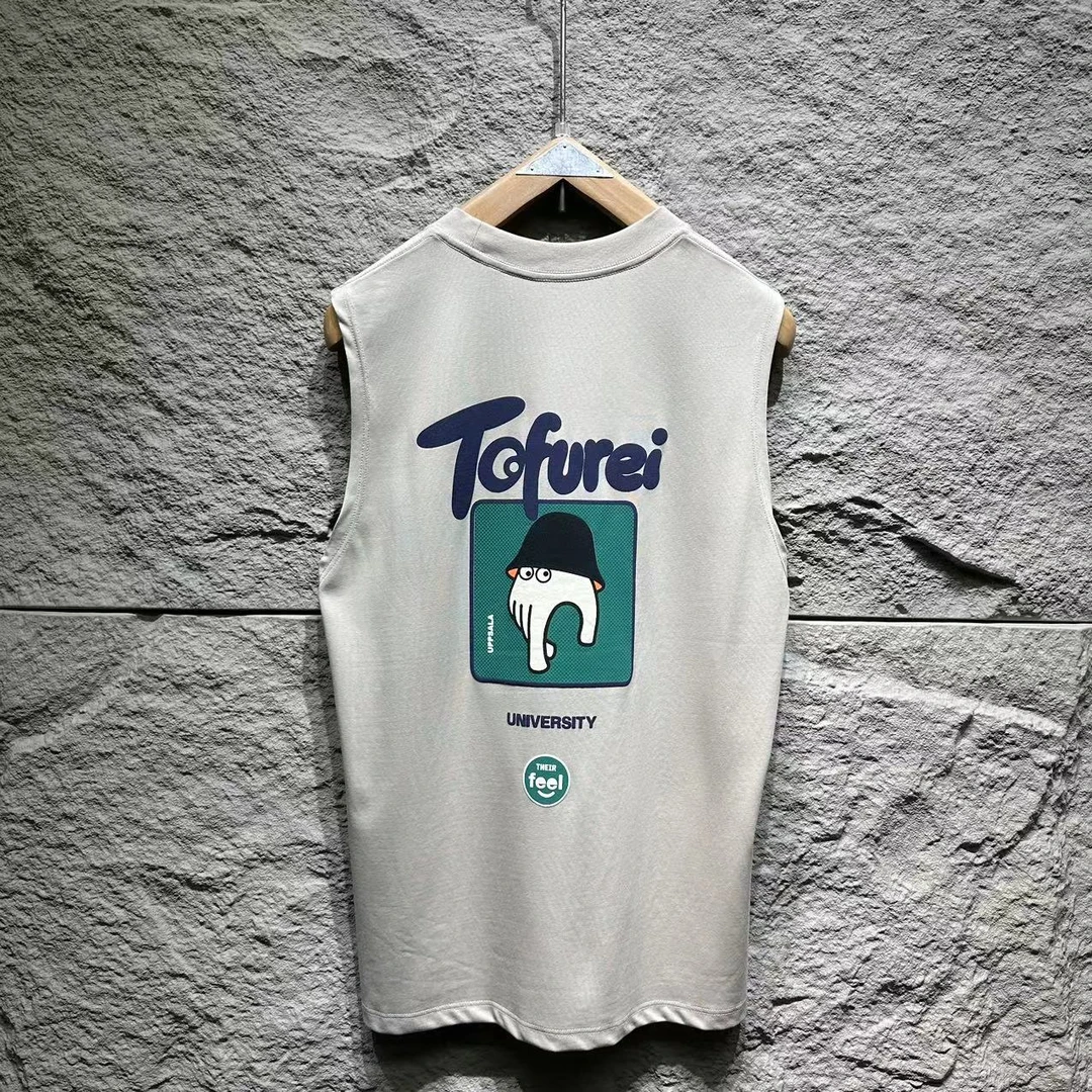 【手指】重磅圆领无袖背心-88B97