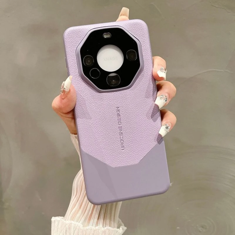 正品荔枝纹华为mate60Pro手机壳秒变非凡大师全包镜头40Pro保护套