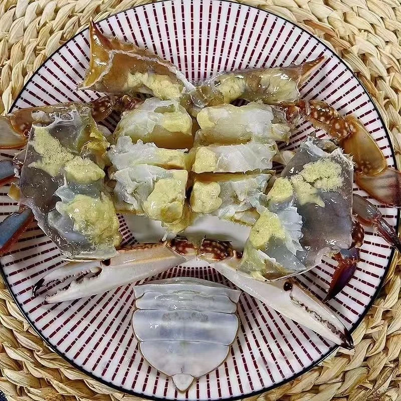 【精品白膏呛蟹】舟山精选白膏炝蟹4-6两左右只可生食不可蒸煮