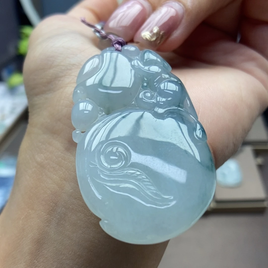 翡翠颈饰未镶嵌吊坠25