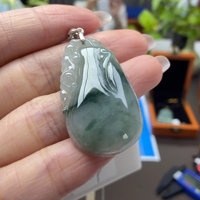 【闪购商品】翡翠颈饰银S925镶嵌46