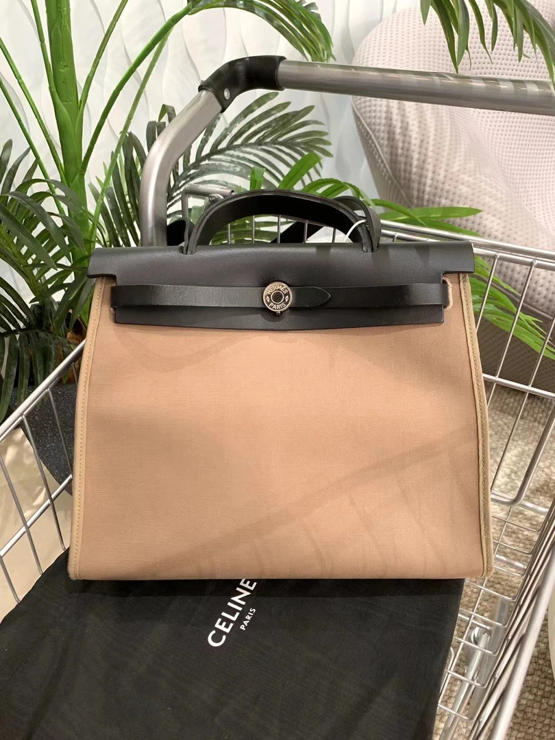 95新 Hermes/爱马仕 爱马仕乌木色herbag31  C刻/7774315