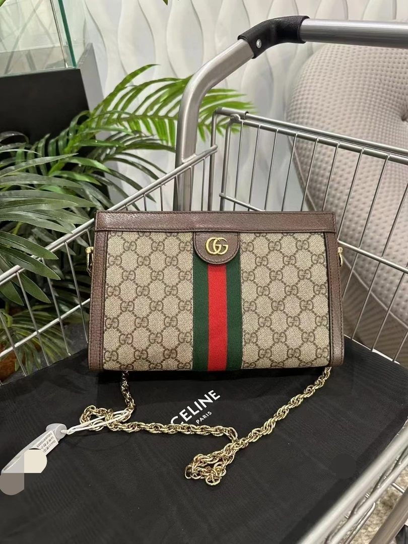 95新 GUCCI/古驰 老花夹子包小号 8579801