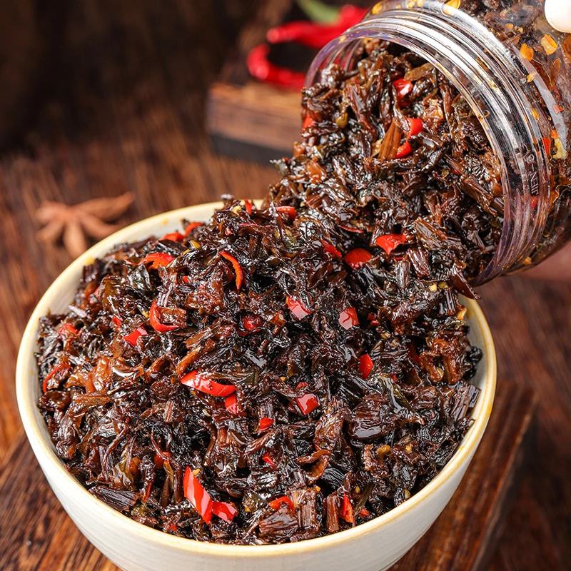 湖南农家梅干菜辣椒拌饭酱咸香开胃即食下饭菜拌面神器厨房调味品