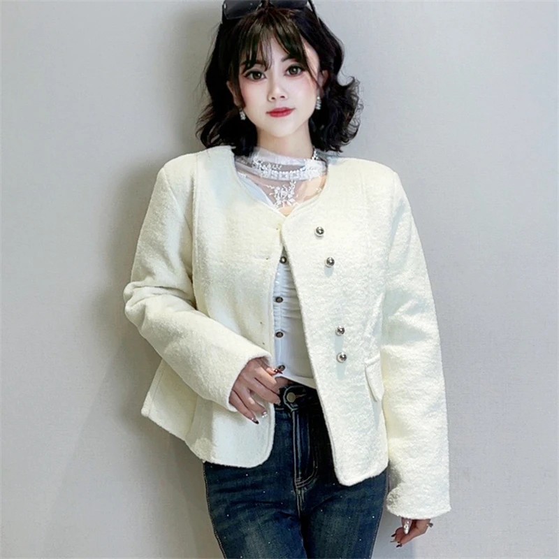 迪否小香风羽绒外套女款2024秋冬新款高级感时尚外套2107