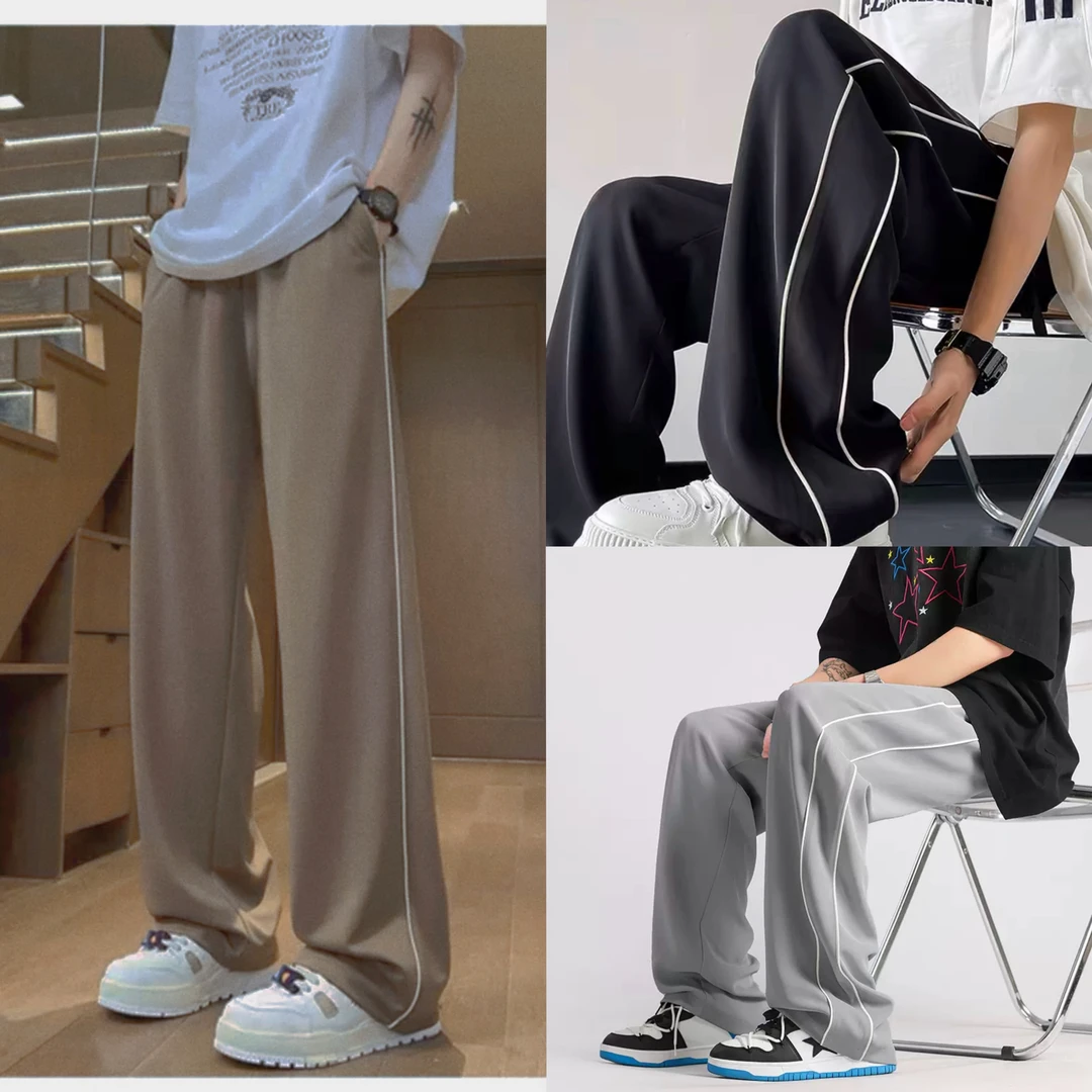 【星光】2024夏季薄款速干卫裤宽松直筒潮牌休闲运动裤大童长裤