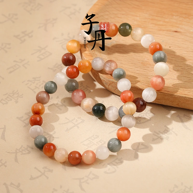 【子丹水 晶】彩兔毛单圈9mm（多样性发/发一条）C5-331