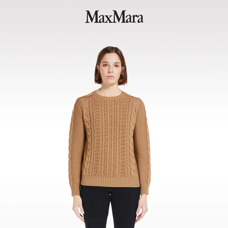 MaxMara 女士时尚百搭羊毛圆领针织毛衣3366073606
