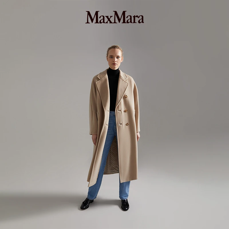 【经典款】MaxMara 101801Madame中长款羊毛大衣1018013906