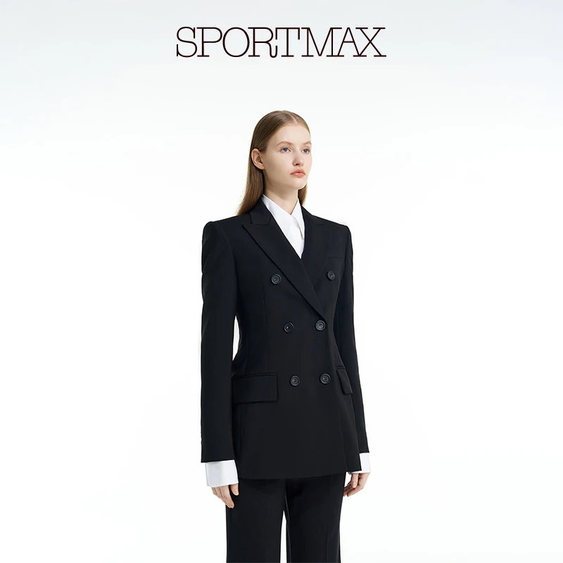 Sportmax MaxMara 女装羊毛收腰西装外套2046043906
