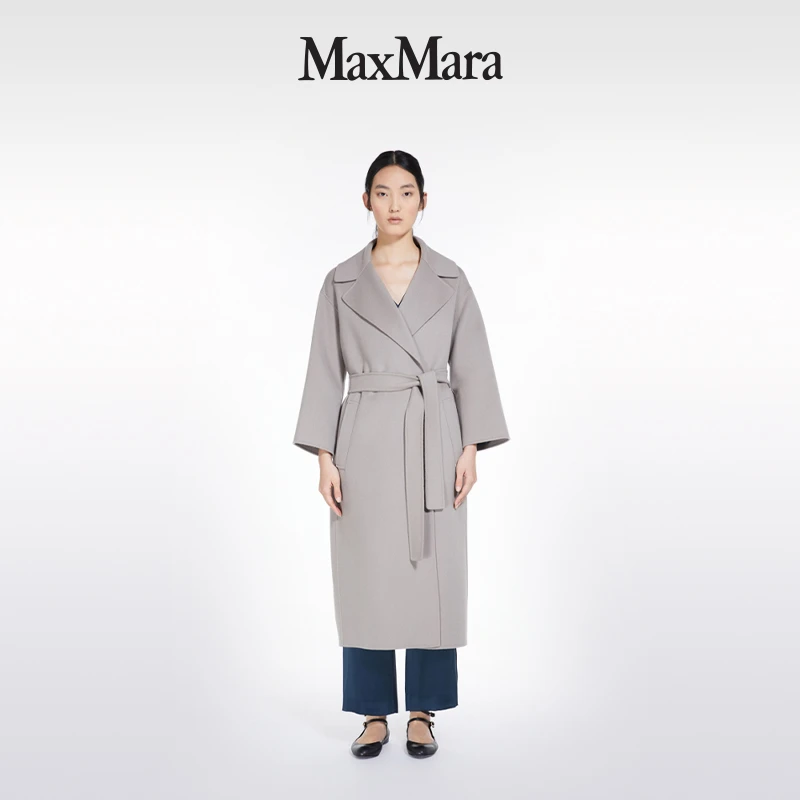 MaxMara 秋冬女士休闲双面绵羊毛长款大衣9016103906