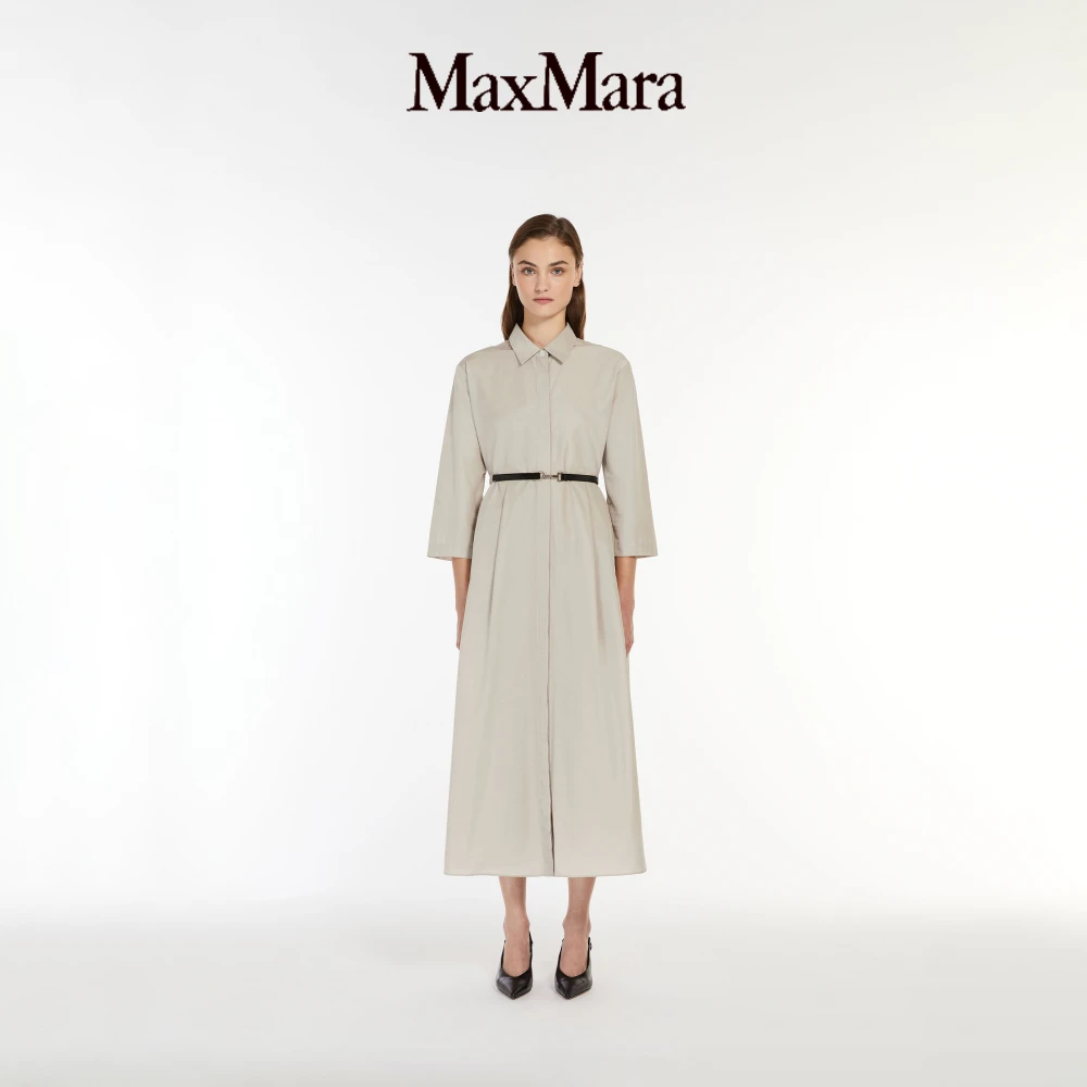 MaxMara 女装棉质混纺法兰绒衬衫裙9221084106