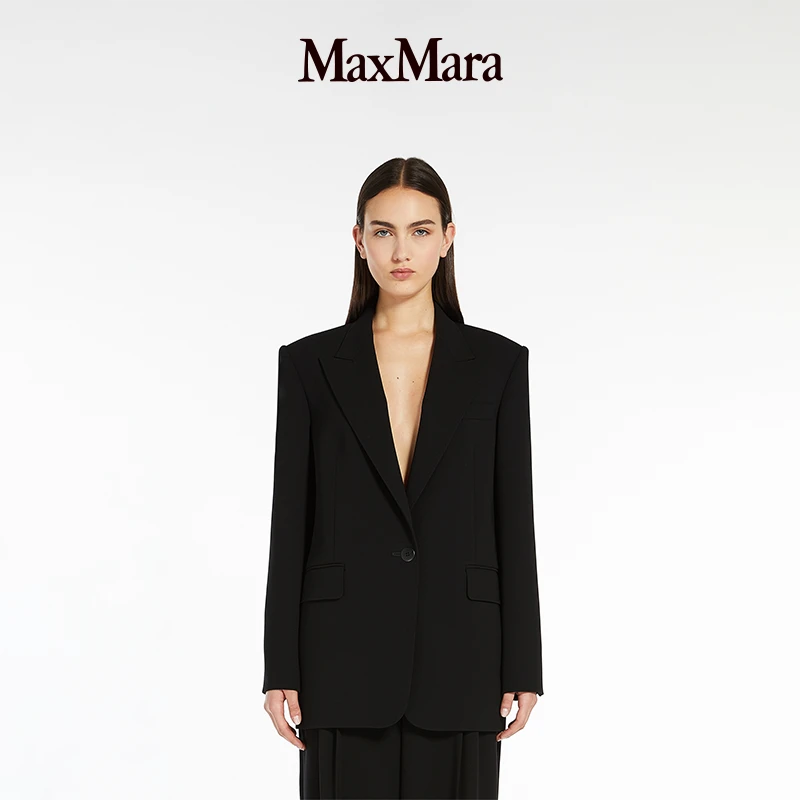 MaxMara 2025早春新品女装单排扣西装外套6041035106
