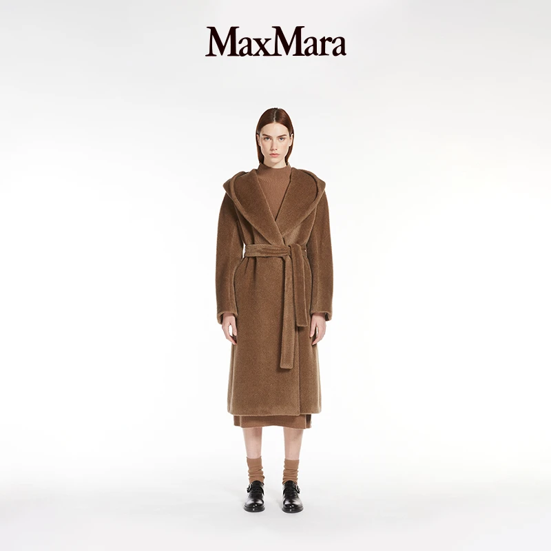 MaxMara 女装泰迪连帽大衣外套9016184306