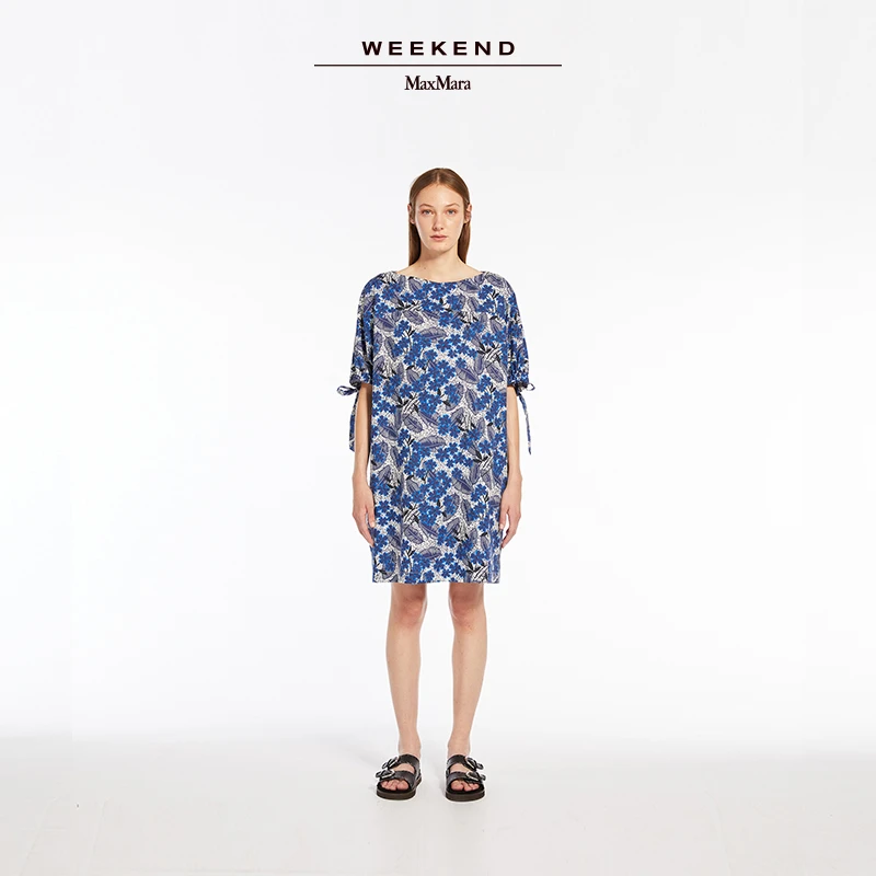 Weekend MaxMara 女装棉府绸印花连衣裙5221104206