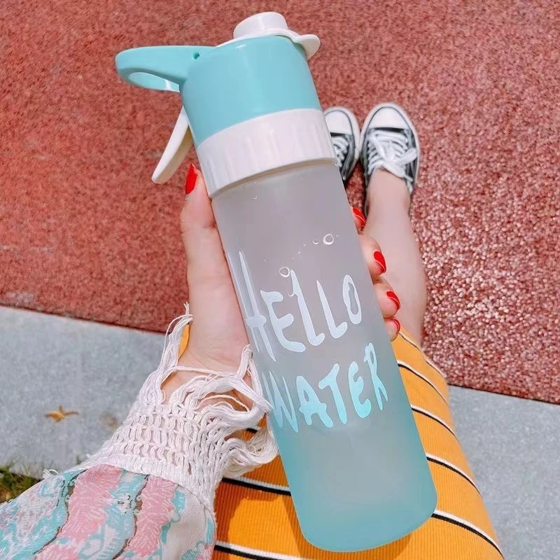 2024网红喷雾水杯大容量男女运动食品级学生降温便携水壶喷气喷水