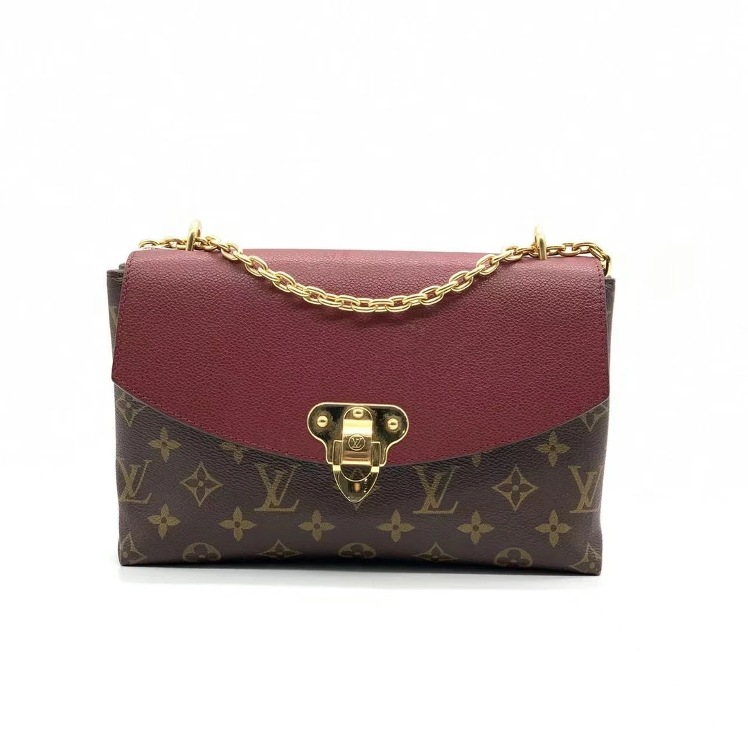 95新 LouisVuitton/路易威登 牛奢网/lv 传奇信封包 /酒红色时尚