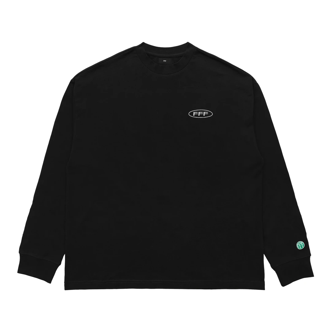 FFF经典纯色刺绣长袖T恤潮流街头美式嘻哈国潮打底衫春秋季男上衣