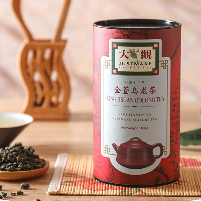 宏益大观金萱乌龙茶180g中国台湾高山乌龙茶节日送礼日常家居罐
