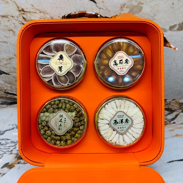 四拼礼盒西洋参等送礼炖汤泡水