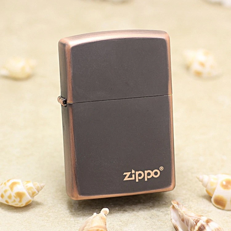 ZIPPO正品原装防风打火机 49839ZL 棕哑漆 标志 美版在版在册