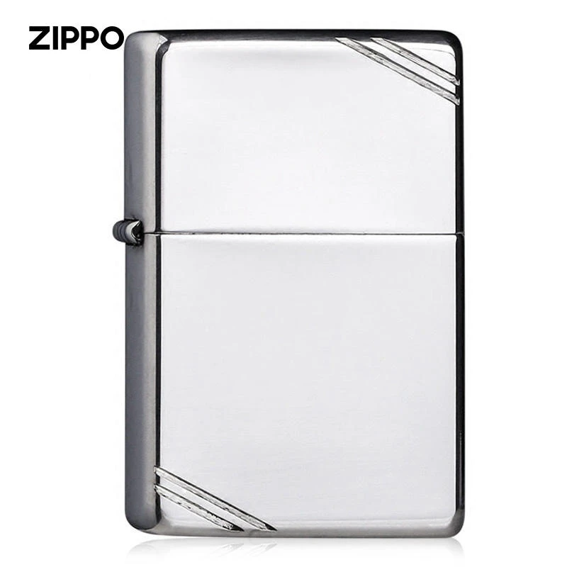 ZIPPO正品防风打火机 1937纯银镜面切角 正版火机 原装收藏级男士