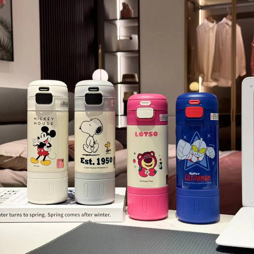 【贤慧专属】迪士尼双饮保温杯316不锈钢儿童水杯15305