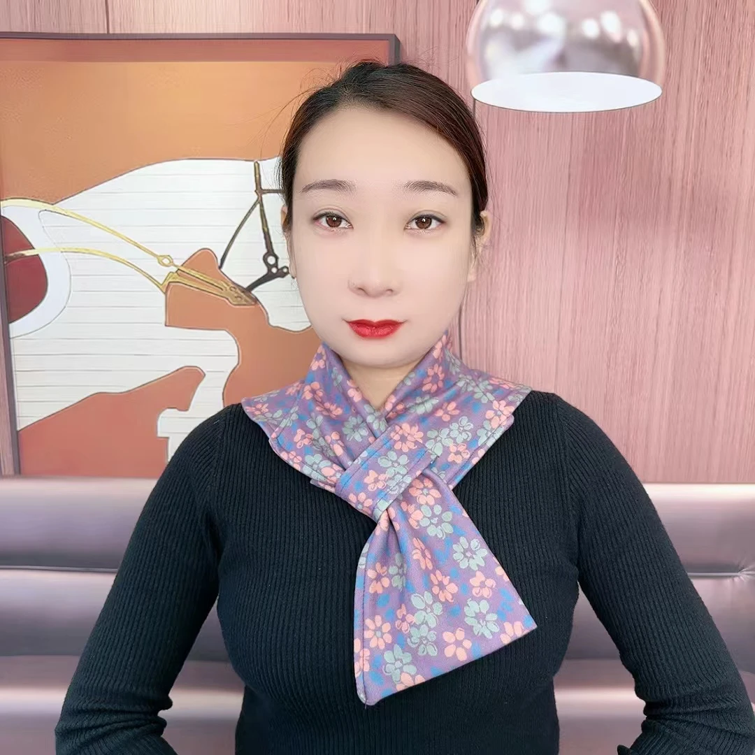 新款护颈椎花色小披肩脖套