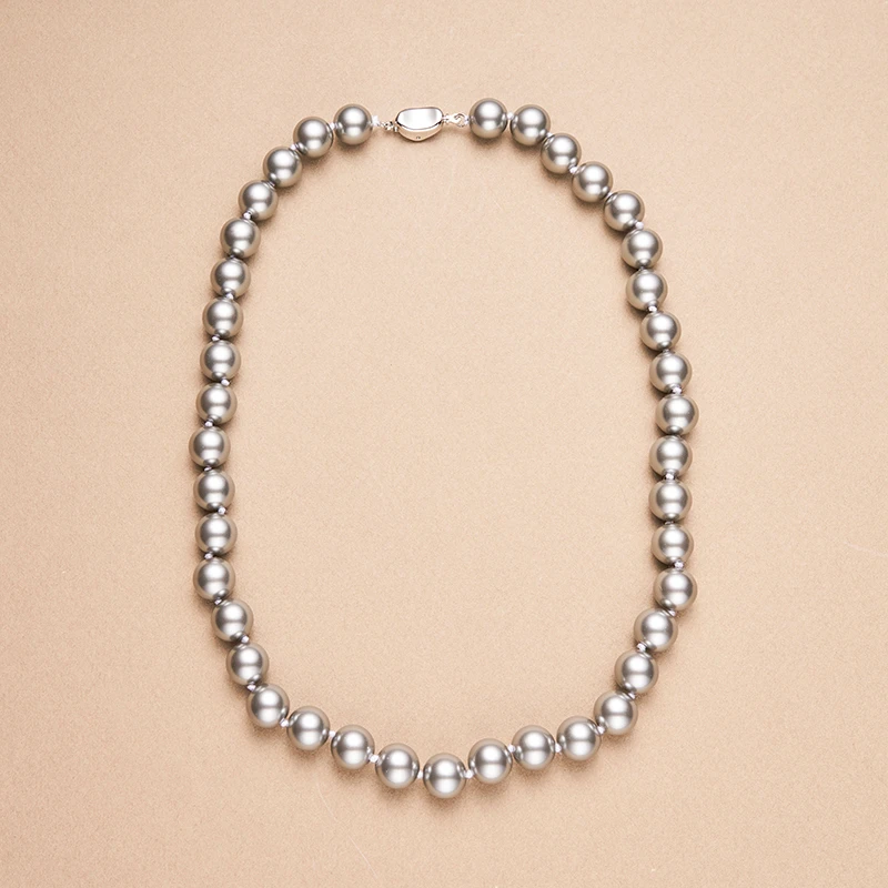 by humankind 非金属仿珍珠项链 BH简约法式高级感贝珠锁骨项链