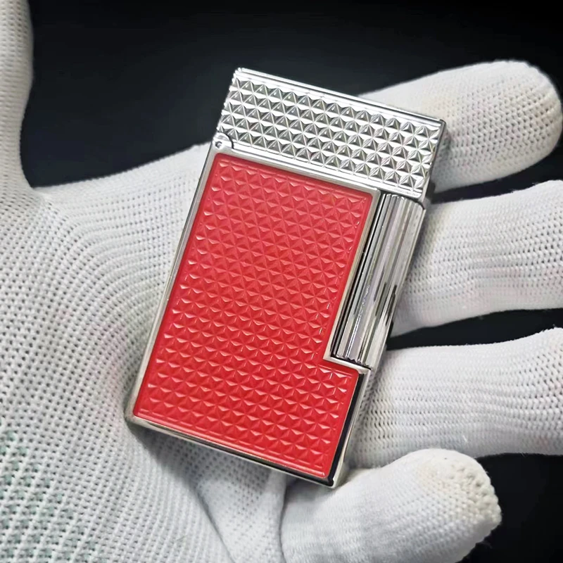 calories卡路新款做漆面电镀侧滑砂轮黄铜朗声气体打火机高端礼