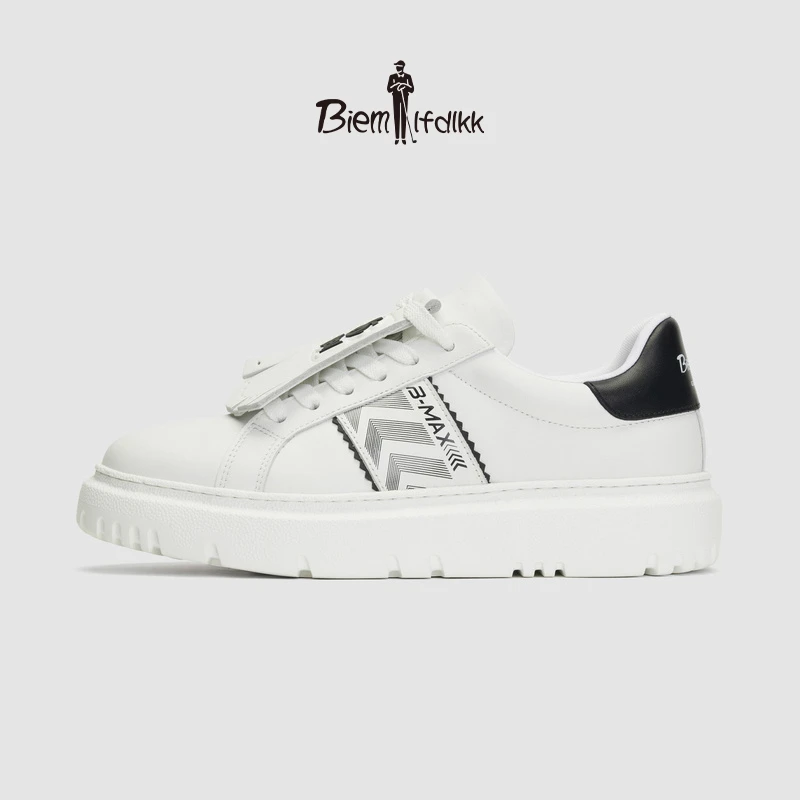 【抗菌防臭】比音勒芬高尔夫春秋季女士时尚休闲平底板鞋小白鞋