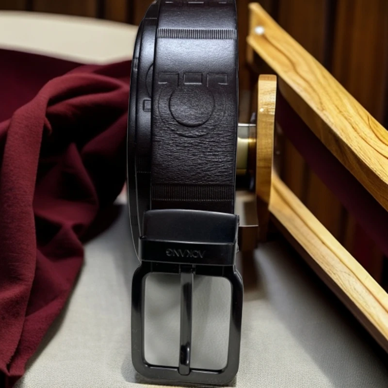 皮带针扣复古腰带皮带男士休闲裤商务工装裤