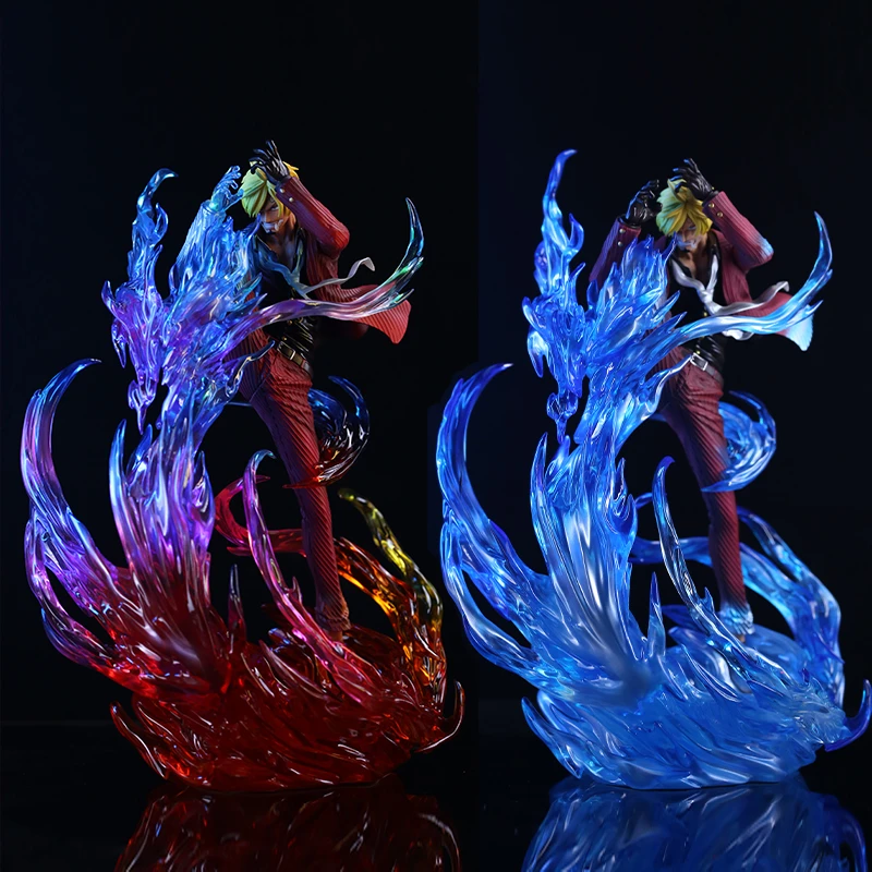 海贼王手办Jacksdo 鬼岛觉醒山治魔神风腿 双版本 gk雕像男生摆件