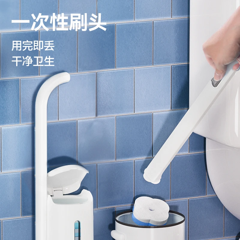 【刷头套餐】宝家洁双子座可抛式马桶刷替换刷头卫生间一次性家用