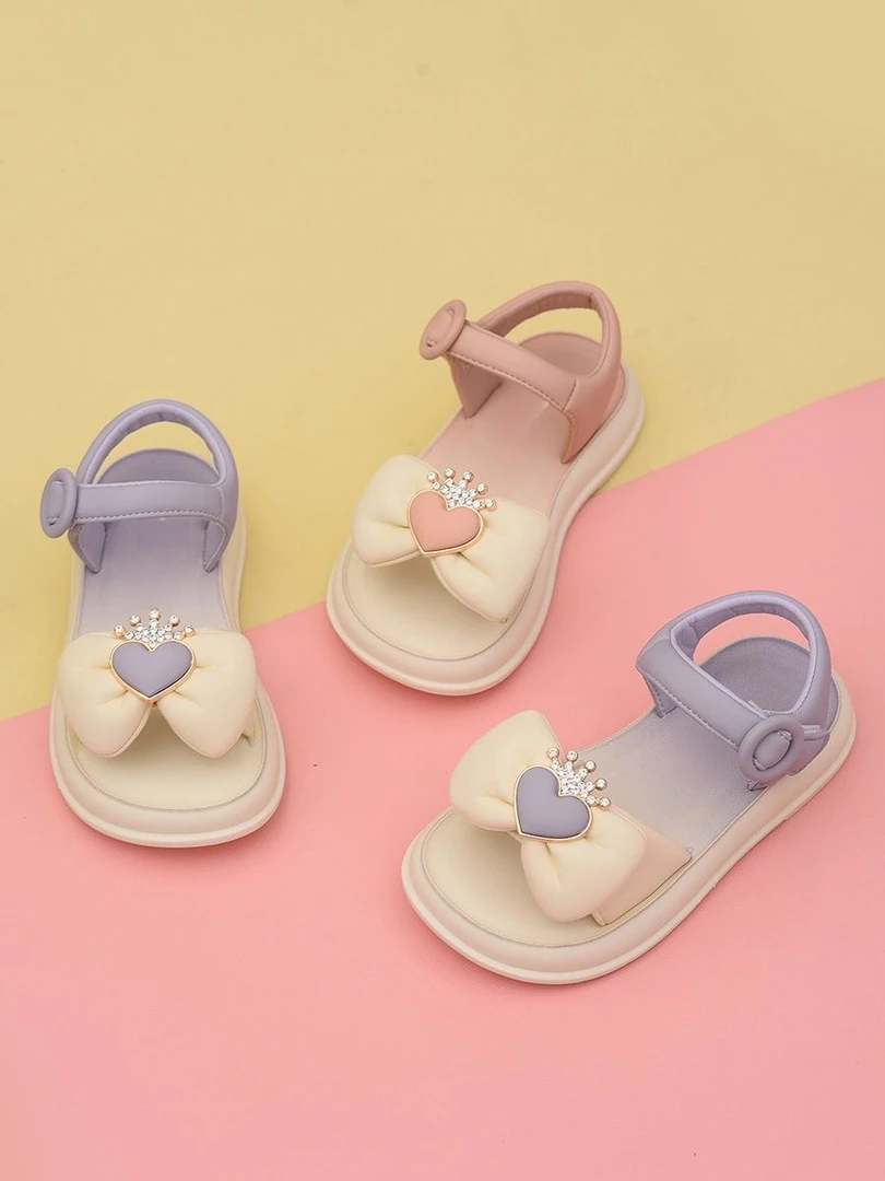 ABC女童时尚儿童防滑夏季2024新款女宝宝沙滩鞋儿童鞋洋气小女孩