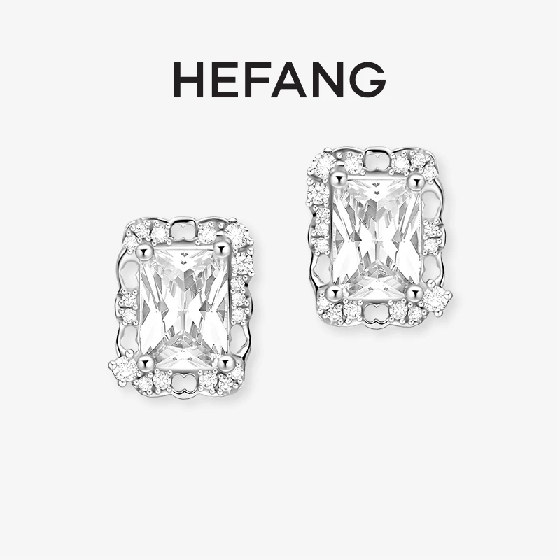 HEFANG星云方糖耳钉轻奢时尚送礼心意