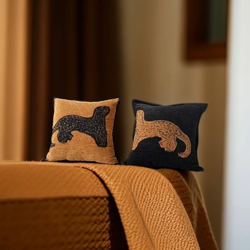 （笙迪）美式复古卧室手工沙发抱枕靠垫靠枕轻奢高级含芯可拆简约